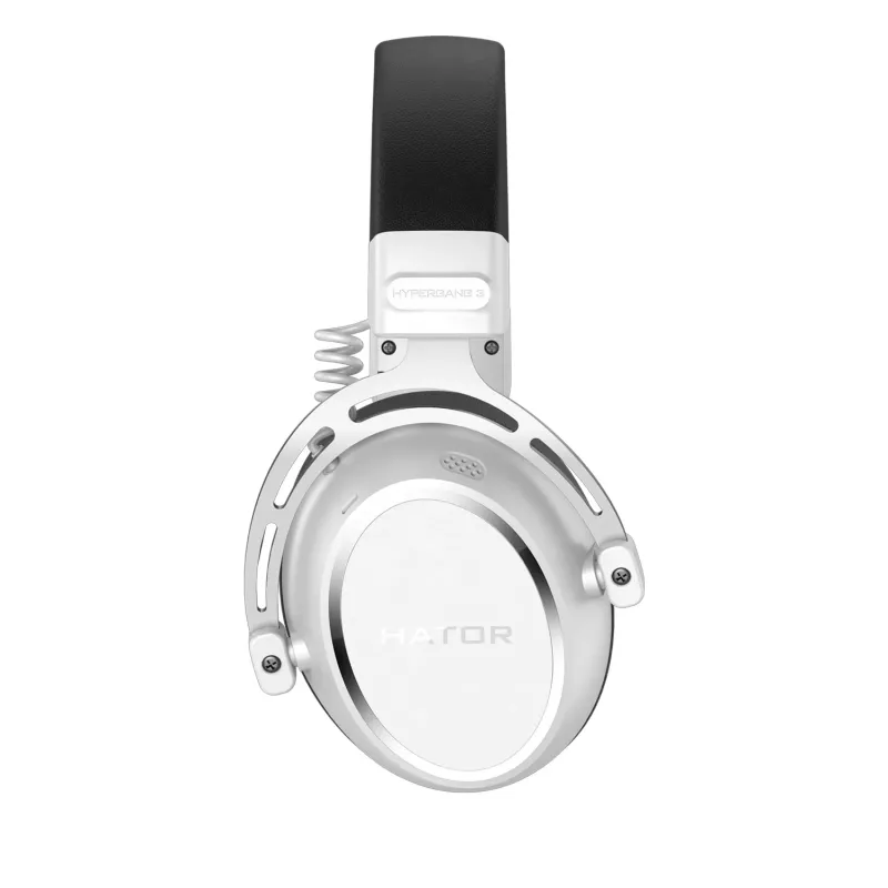 Cuffie HATOR HYPERGANG 3 Hi-Res con filo ad archetto Gaming USB Type-C / USB Type-A bianco