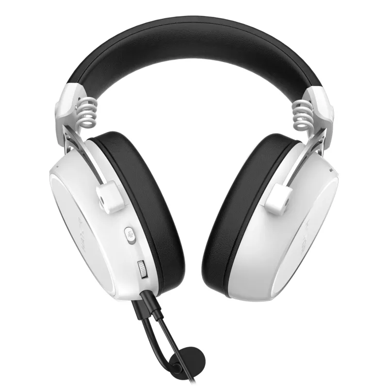 Cuffie HATOR HYPERGANG 3 Hi-Res con filo ad archetto Gaming USB Type-C / USB Type-A bianco