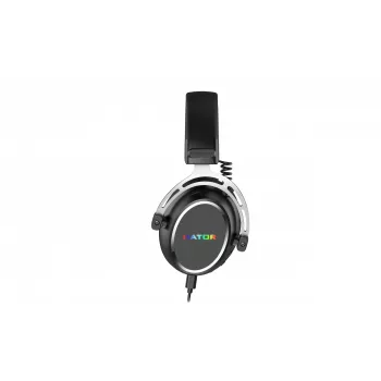 Cuffie HATOR Hypergang 3 USB con filo e senza fili ad archetto Gaming USB Type-C / USB Type-A Bluetooth nero