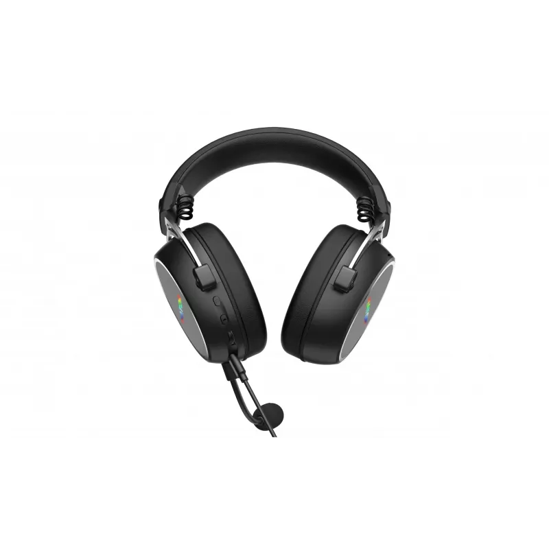Cuffie HATOR Hypergang 3 USB con filo e senza fili ad archetto Gaming USB Type-C / USB Type-A Bluetooth nero