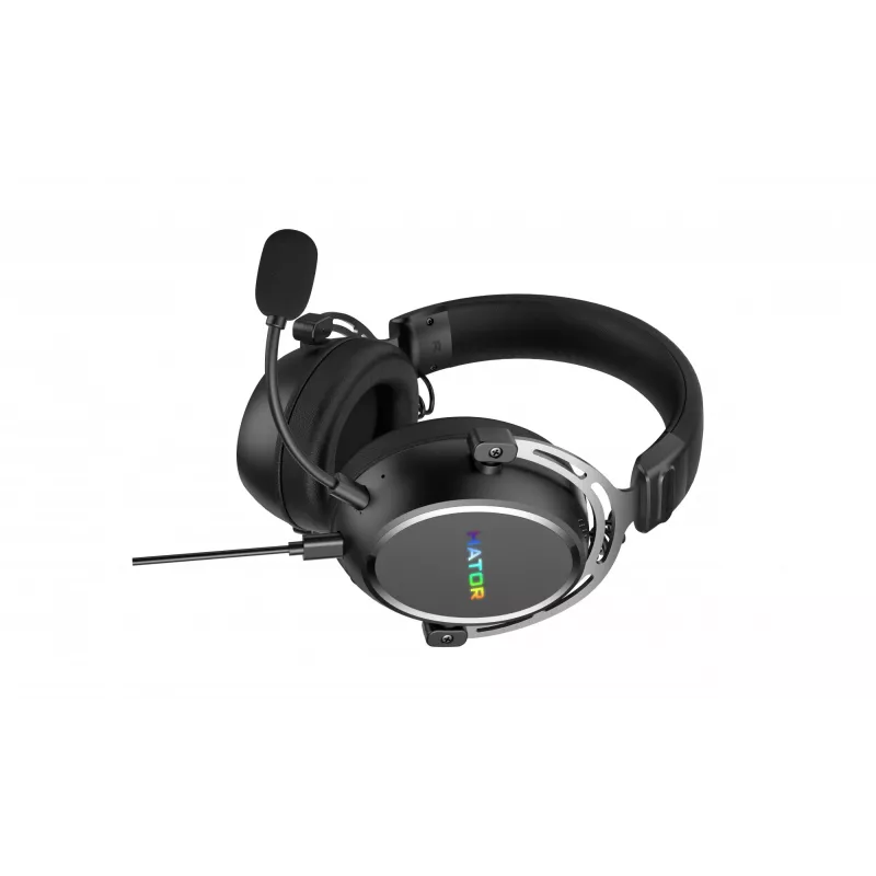 Cuffie HATOR Hypergang 3 USB con filo e senza fili ad archetto Gaming USB Type-C / USB Type-A Bluetooth nero