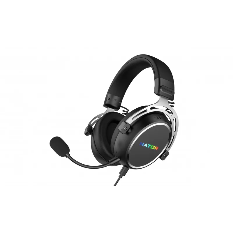 Cuffie HATOR Hypergang 3 USB con filo e senza fili ad archetto Gaming USB Type-C / USB Type-A Bluetooth nero