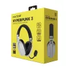 Cuffie HATOR Hyperpunk 3 senza fili con filo e senza fili ad archetto Gaming USB Type-C / USB Type-A Bluetooth bianco