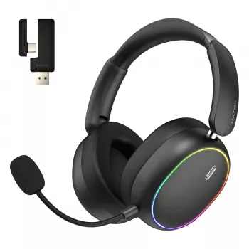 Cuffie HATOR Phoenix 2 senza fili con filo e senza fili ad archetto Gaming USB Type-C / USB Type-A Bluetooth nero
