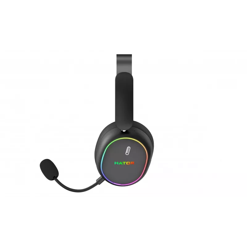 Cuffie HATOR Phoenix 2 senza fili con filo e senza fili ad archetto Gaming USB Type-C / USB Type-A Bluetooth nero