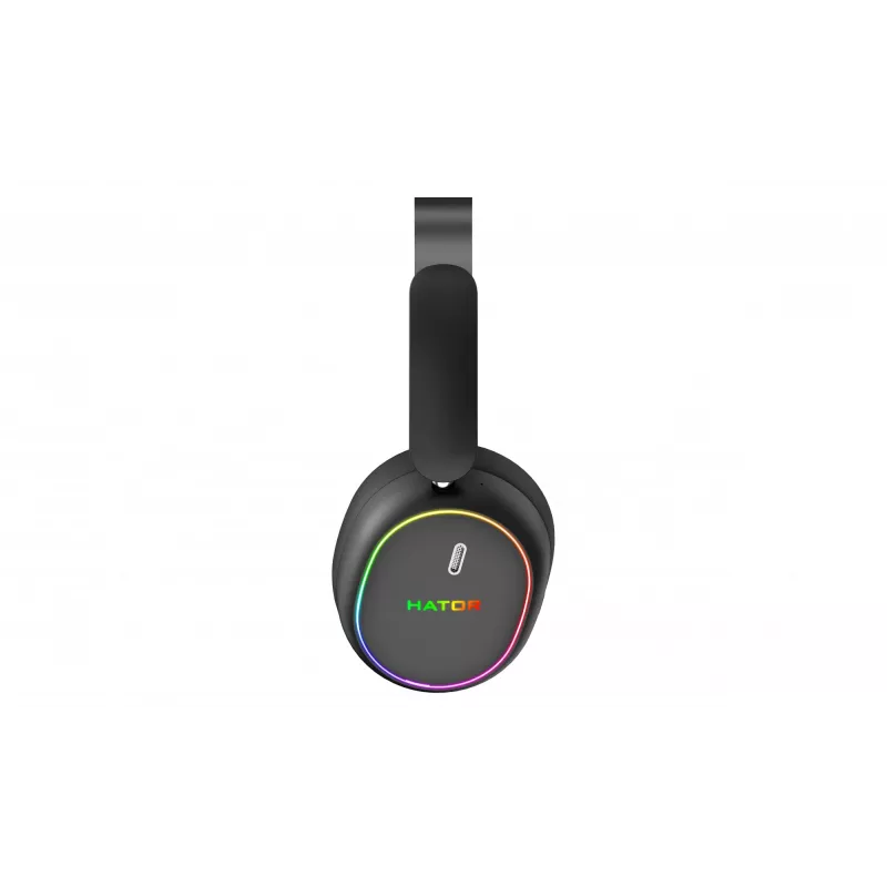 Cuffie HATOR Phoenix 2 senza fili con filo e senza fili ad archetto Gaming USB Type-C / USB Type-A Bluetooth nero