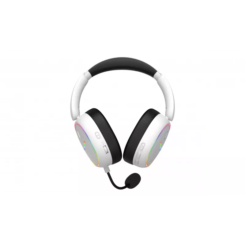 Cuffie HATOR Phoenix 2 senza fili con filo e senza fili ad archetto Gaming USB Type-C / USB Type-A Bluetooth bianco
