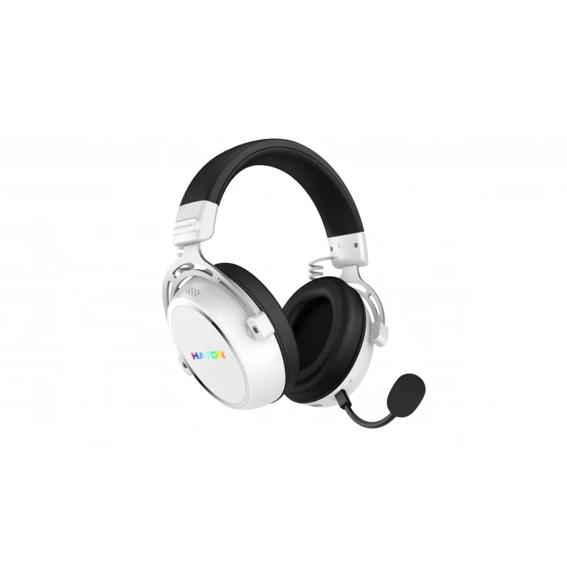 Cuffie HATOR Hypergang 3 senza fili ad archetto Gaming USB Type-C / USB Type-A Bluetooth bianco