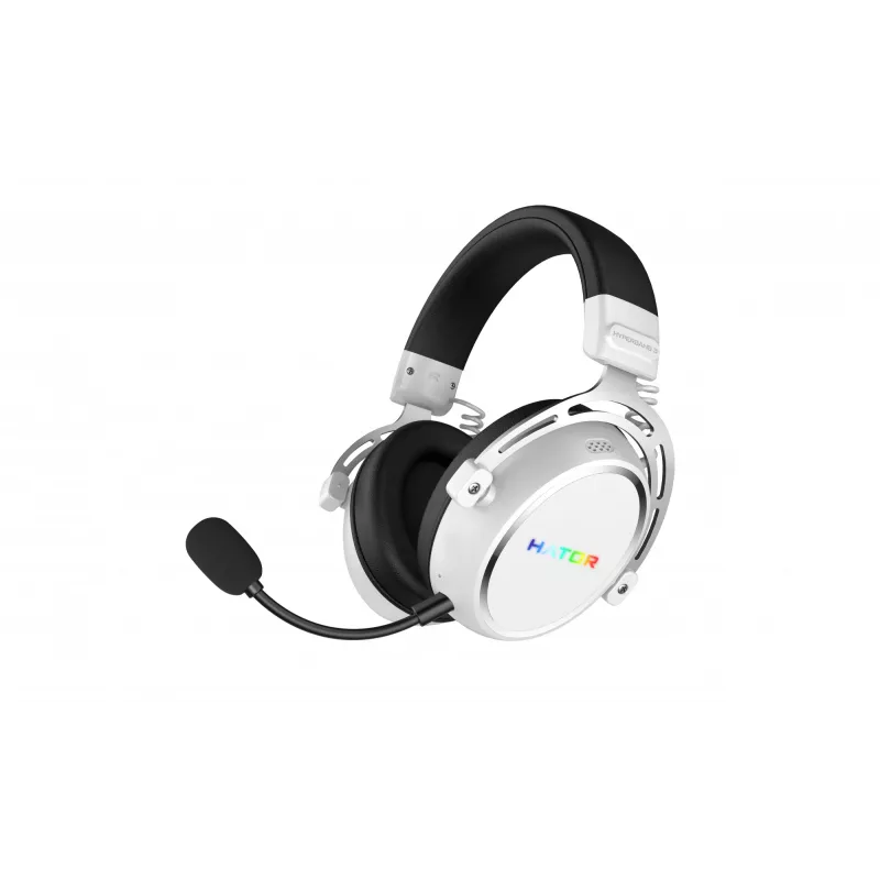 Cuffie HATOR Hypergang 3 senza fili ad archetto Gaming USB Type-C / USB Type-A Bluetooth bianco