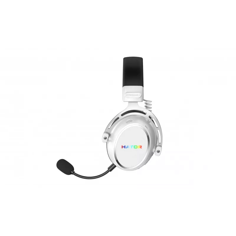 Cuffie HATOR Hypergang 3 senza fili ad archetto Gaming USB Type-C / USB Type-A Bluetooth bianco