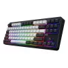 Tastiera HATOR Rockfall 3 TKL Wireless, nero, QMK/VIA, profilo OMA tasti bianco-nero - switch meccanici lineari hotswap - US - layout ANSI (HTK850)