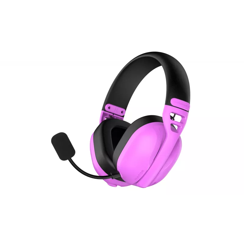 Cuffie HATOR Hyperpunk 3 senza fili con filo e senza fili ad archetto Gaming USB Type-C / USB Type-A Bluetooth viola