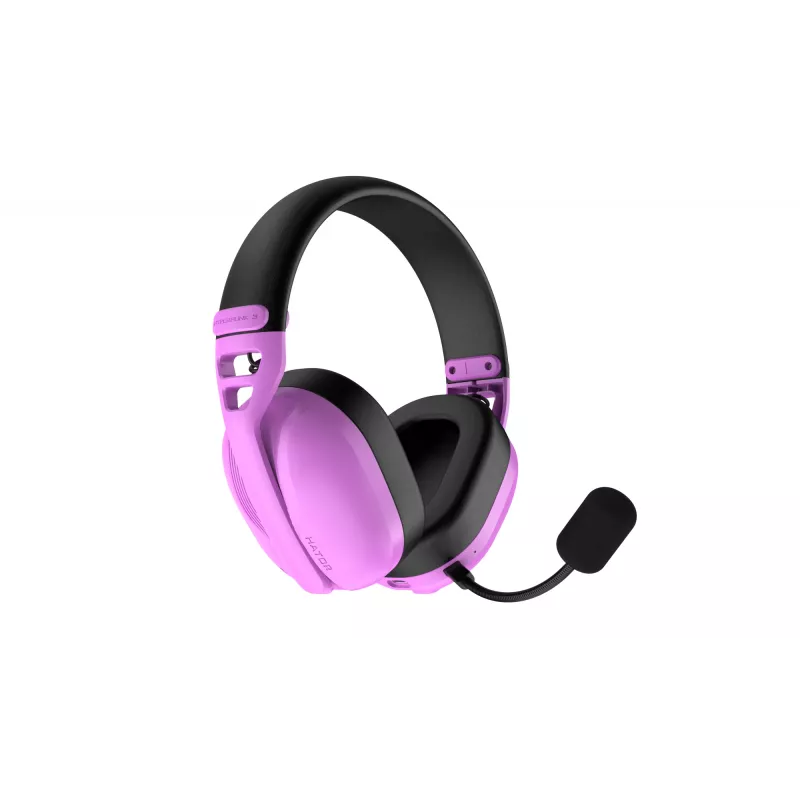 Cuffie HATOR Hyperpunk 3 senza fili con filo e senza fili ad archetto Gaming USB Type-C / USB Type-A Bluetooth viola