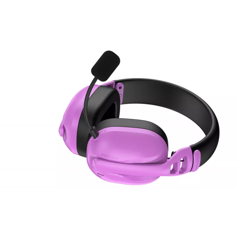 Cuffie HATOR Hyperpunk 3 senza fili con filo e senza fili ad archetto Gaming USB Type-C / USB Type-A Bluetooth viola
