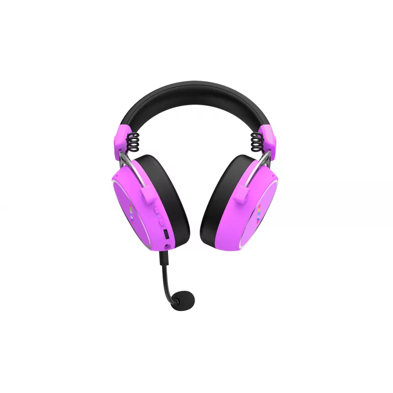 Cuffie HATOR Hypergang 3 senza fili ad archetto Gaming USB Type-C / USB Type-A Bluetooth viola