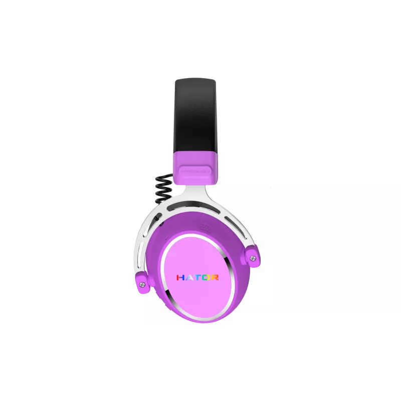 Cuffie HATOR Hypergang 3 senza fili ad archetto Gaming USB Type-C / USB Type-A Bluetooth viola