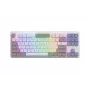 Tastiera HATOR Rockfall 3 TKL Wireless, bianco, QMK/VIA, profilo OMA tasti bianco-nero – switch meccanici lineari hotswap – US – layout ANSI