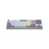 Tastiera HATOR Rockfall 3 TKL Wireless, bianco, QMK/VIA, profilo OMA tasti bianco-nero – switch meccanici lineari hotswap – US – layout ANSI