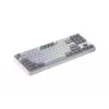 Tastiera HATOR Rockfall 3 TKL Wireless, bianco, QMK/VIA, profilo OMA tasti bianco-nero – switch meccanici lineari hotswap – US – layout ANSI