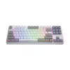 Tastiera HATOR Rockfall 3 TKL Wireless, bianco, QMK/VIA, profilo OMA tasti bianco-nero – switch meccanici lineari hotswap – US – layout ANSI