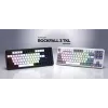 Tastiera HATOR Rockfall 3 TKL Wireless, bianco, QMK/VIA, profilo OMA tasti bianco-nero – switch meccanici lineari hotswap – US – layout ANSI