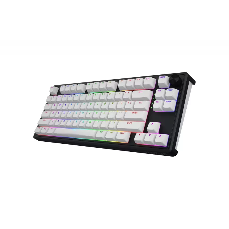 Tastiera HATOR Skyfall Wireless 80 Gaming USB + RF Wireless + Bluetooth QWERTY US English nero, bianco