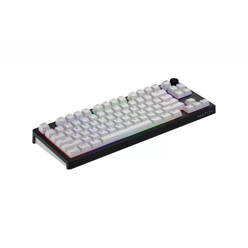 Tastiera HATOR Skyfall Wireless 80 Gaming USB + RF Wireless + Bluetooth QWERTY US English nero, bianco