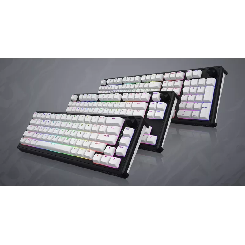 HATOR Skyfall Wireless 65 Tastiera Gaming USB + RF Wireless + Bluetooth QWERTY US English nero, bianco