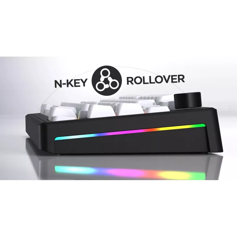 HATOR Skyfall 65 MAG ULTRA 8K Tastiera Gaming USB QWERTY US-English nero, bianco