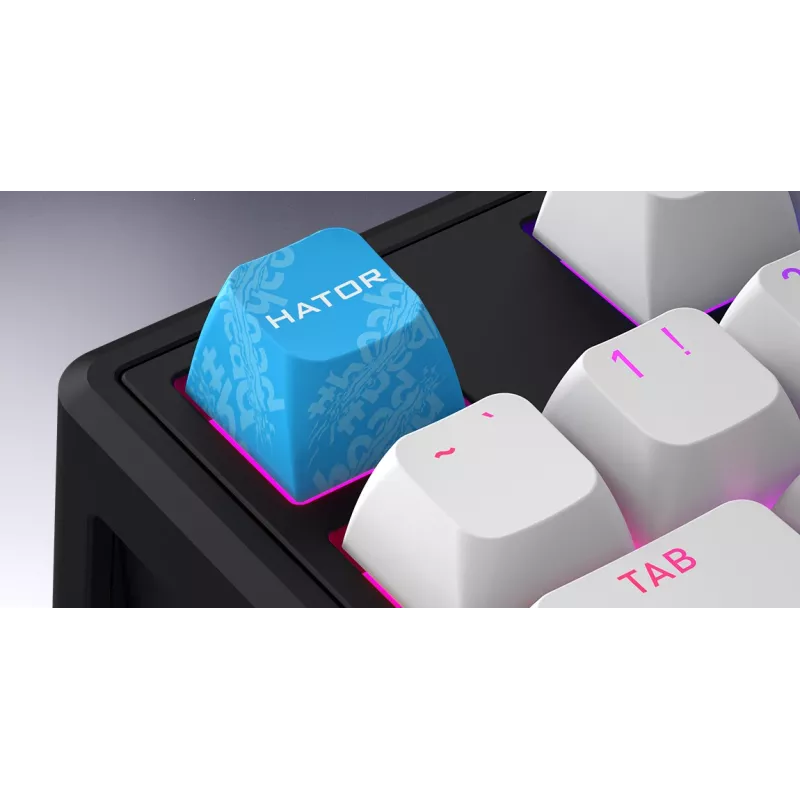 HATOR Skyfall 65 MAG ULTRA 8K Tastiera Gaming USB QWERTY US-English nero, bianco