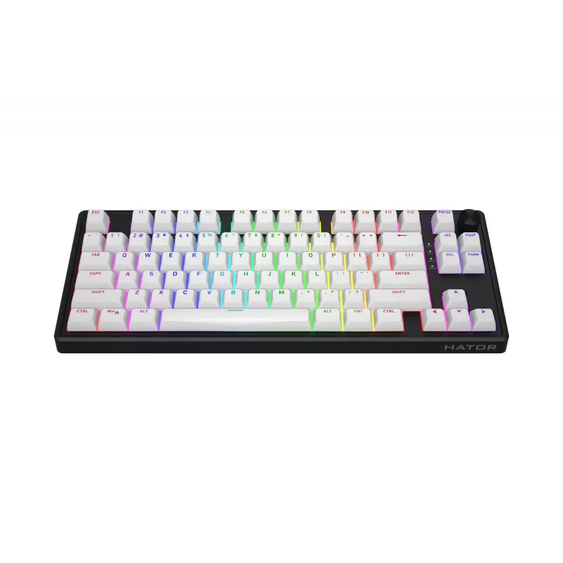 HATOR Skyfall 80 MAG ULTRA 8K Tastiera Gaming USB QWERTY US-English nero, bianco