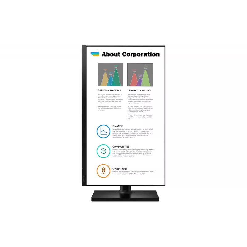 Monitor per computer Samsung T45F 68,6 cm (27 inch) 1920 x 1080 Pixel Full HD LED nero