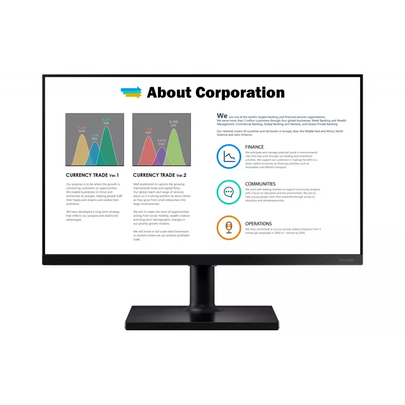 Monitor per computer Samsung T45F 68,6 cm (27 inch) 1920 x 1080 Pixel Full HD LED nero