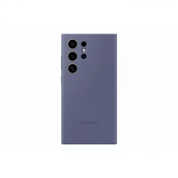 Custodia in silicone Samsung Galaxy S24 Ultra Viola Monocromatico