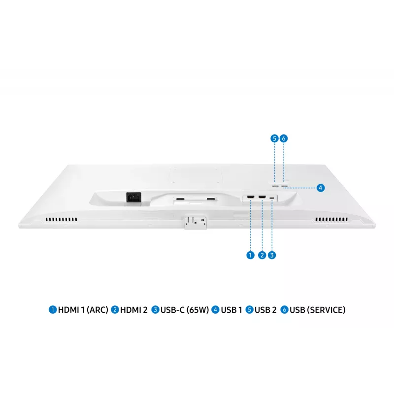 Samsung M70D monitor per computer 81,3 cm (32 inch) 3840 x 2160 pixel 4K Ultra HD LED bianco