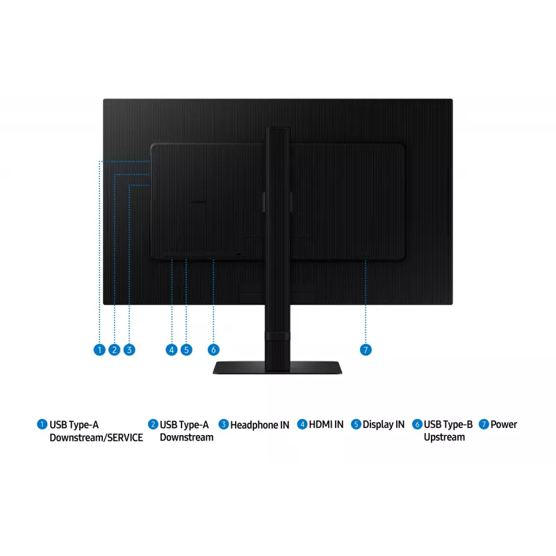 Samsung S60UD monitor per computer 68,6 cm (27 inch) 2560 x 1440 pixel Quad HD LCD nero