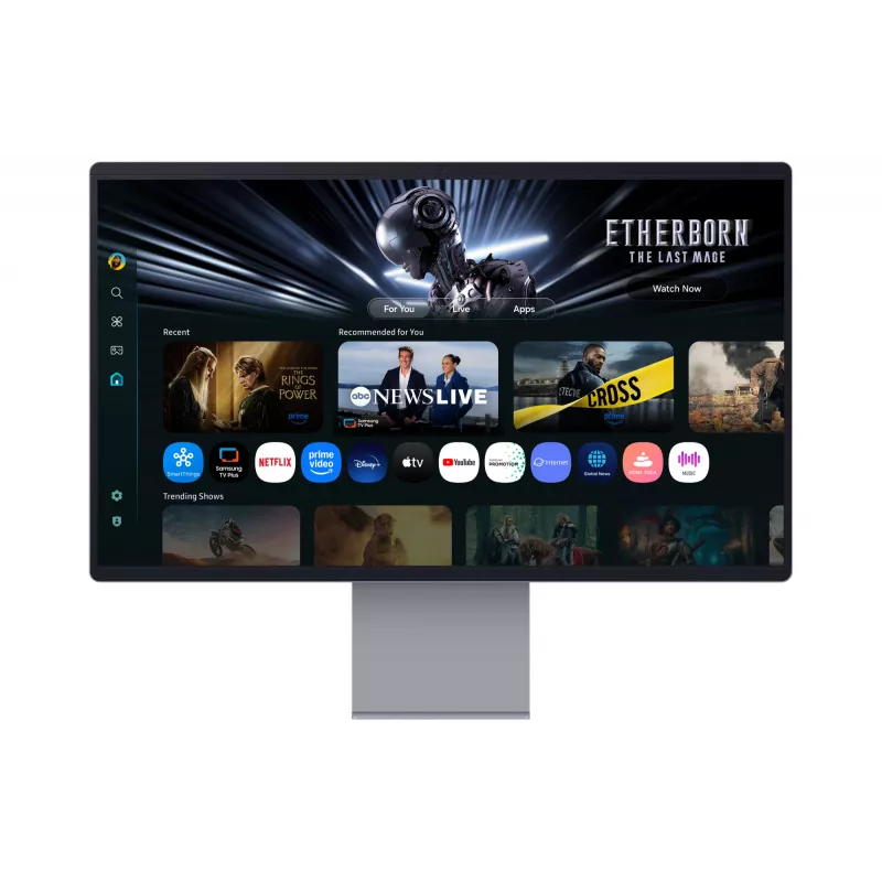 Samsung M90SF monitor per computer 81,3 cm (32 inch) 3840 x 2160 pixel 4K Ultra HD OLED argento