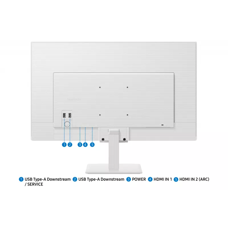 Samsung M5 M50F monitor per computer 68,6 cm (27 inch) 1920 x 1080 pixel Full HD LCD bianco