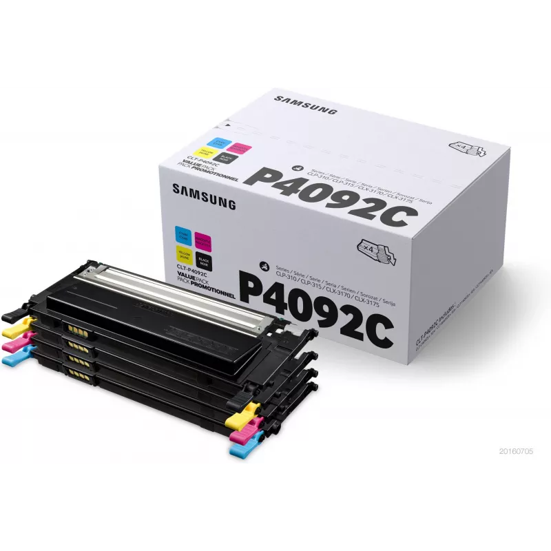 Samsung CLT-P4092C confezione da 4 cartucce toner nero/ciano/magenta/giallo