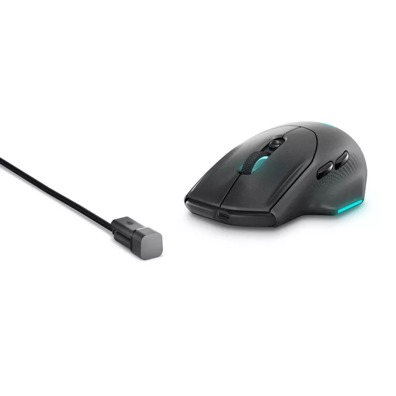 Alienware AW620M Mouse gaming per destrorsi RF wireless + USB Type-C ottico 26000 DPI
