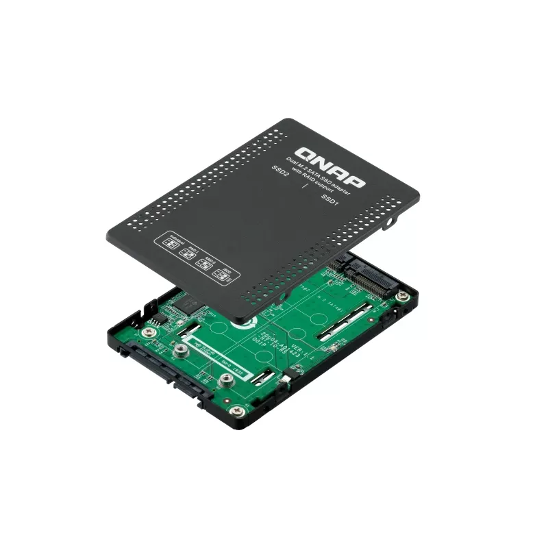 QNAP QDA-A2MAR Case di memoria case SSD nero M.2