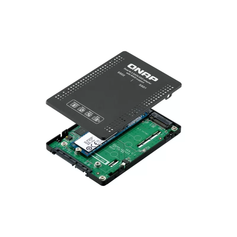 QNAP QDA-A2MAR Case di memoria case SSD nero M.2