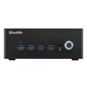Shuttle Nano PC NT10H9, Intel Core Ultra 9 185H, grafica Intel Arc, 2xHDMI, 2xUSB 4.0 (DP), 2x2,5 Gbit LAN, incl. VESA funzionamento continuo 24/7