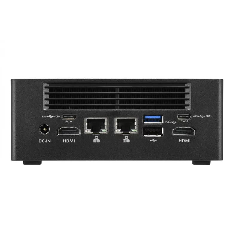 Shuttle Nano PC NT10H9, Intel Core Ultra 9 185H, grafica Intel Arc, 2xHDMI, 2xUSB 4.0 (DP), 2x2,5 Gbit LAN, incl. VESA funzionamento continuo 24/7