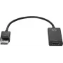 HP adattatore DisplayPort-HDMI 1.4, DisplayPort, HDMI, nero