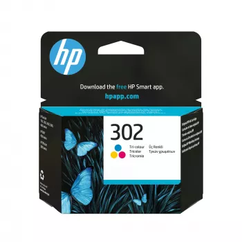 HP 302 cartuccia d'inchiostro originale tricolore, ciano, magenta, giallo, 1 pz., 150 pagine