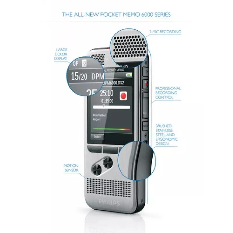 Philips DPM6000 scheda flash nero, argento