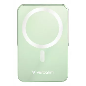 Verbatim Charge 'n' Go powerbank wireless magnetica con supporto – 10000 mAh verde