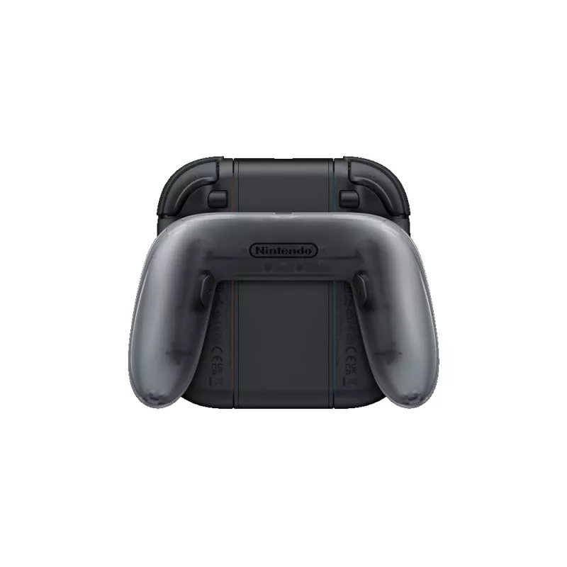 Nintendo Joy-Con 2 impugnatura di ricarica, Nintendo Switch 2, impugnatura controller, nero, trasparente, plastica, Nintendo, Joy-Con 2