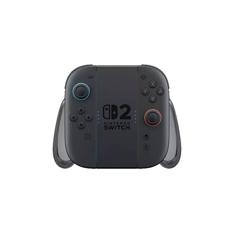 Nintendo Joy-Con 2 impugnatura di ricarica, Nintendo Switch 2, impugnatura controller, nero, trasparente, plastica, Nintendo, Joy-Con 2